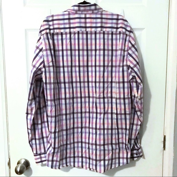 Purple Plaid Dress Shirt - Picture 2 of 7